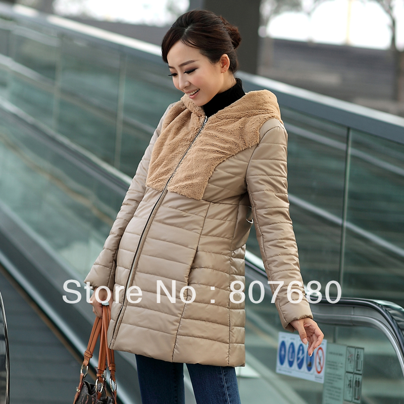 Free shipping Blmm maternity clothing 2012 winter maternity overcoat wadded jacket maternity coats