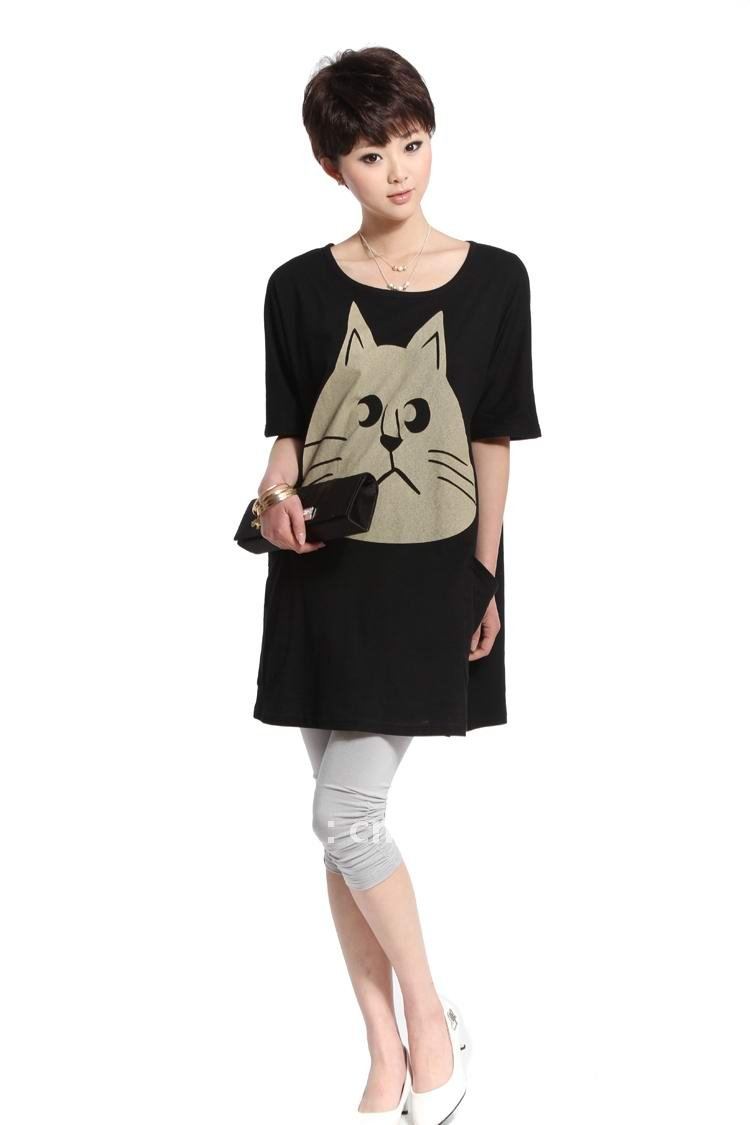 Free shipping blmm plus size maternity tees 100%cotton free size summer tees maternity tops