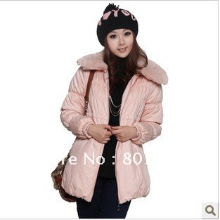 Free shipping blmm wholesale maternity fashion coat rabbit collar pregnant coat maternity clothing maternity coats