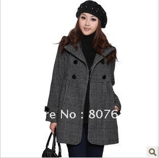 Free shipping blmm wholesale wool blended maternity fashion coat for autumn/winter pregnant coats maternity over coats