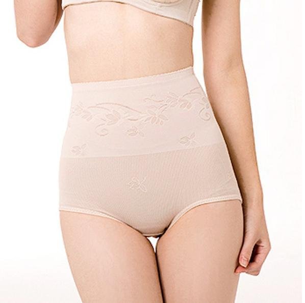 Free shipping body shaping high waist pants women's breathable trigonometric panties Slim Shaping pants underwear 2color choose