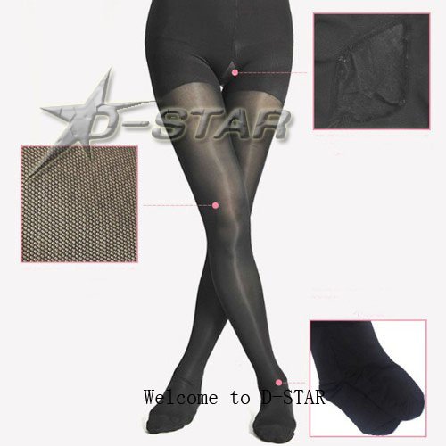 Free Shipping BONAS Lady Fashion Prevent Varicose Veins 120D Black Leggings Pantyhose
