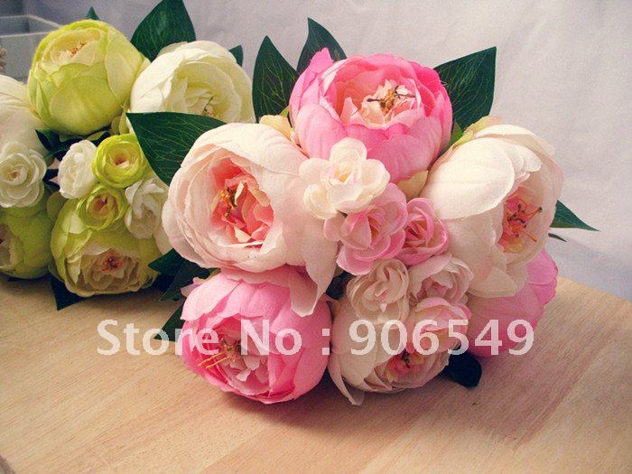 Free shipping bouqute of flowers bouquet wedding Bride flower wedding holding flowers tea rose