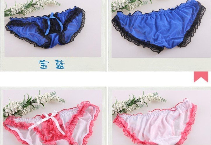 Free shipping Bow lace underwear 9 ladies triangular 10PCS/LOT