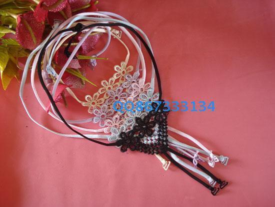 free shipping Bow shoulder strap back halved belt underwear shoulder strap bra shoulder strap invisible shoulder strap
