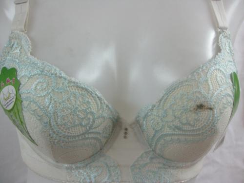 Free shipping Bra bamboo lining decompression adjustable bra b cup bra white