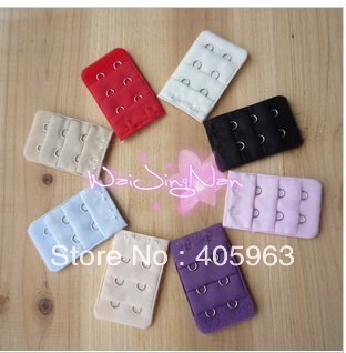 Free shipping bra extenders lingerie extension lengthened buckle hook  three rows and Two buckle bra accessories