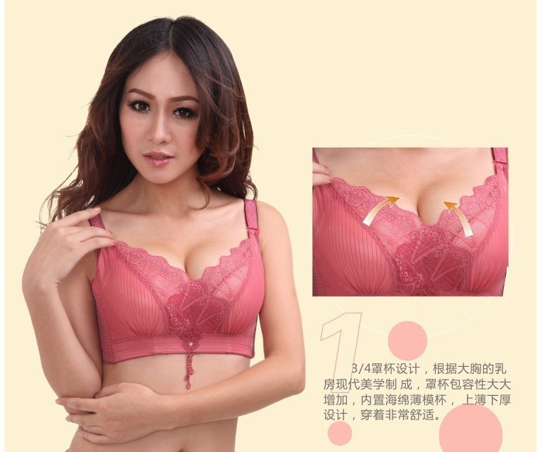 Free shipping bra size B Cup new hot  sexy bra deep V gather adjustable push up bra dropship