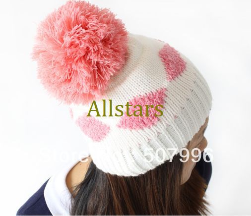 Free Shipping Brand New  Warm&Beautiful Winter Knitted Wool Hat Women's Cap Square Grid Kintting Lady Beanie Hats