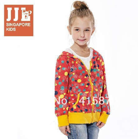 free shipping Brand The Kids spring 2013 cardigan thin models girls coat red children sweater girl sportswear