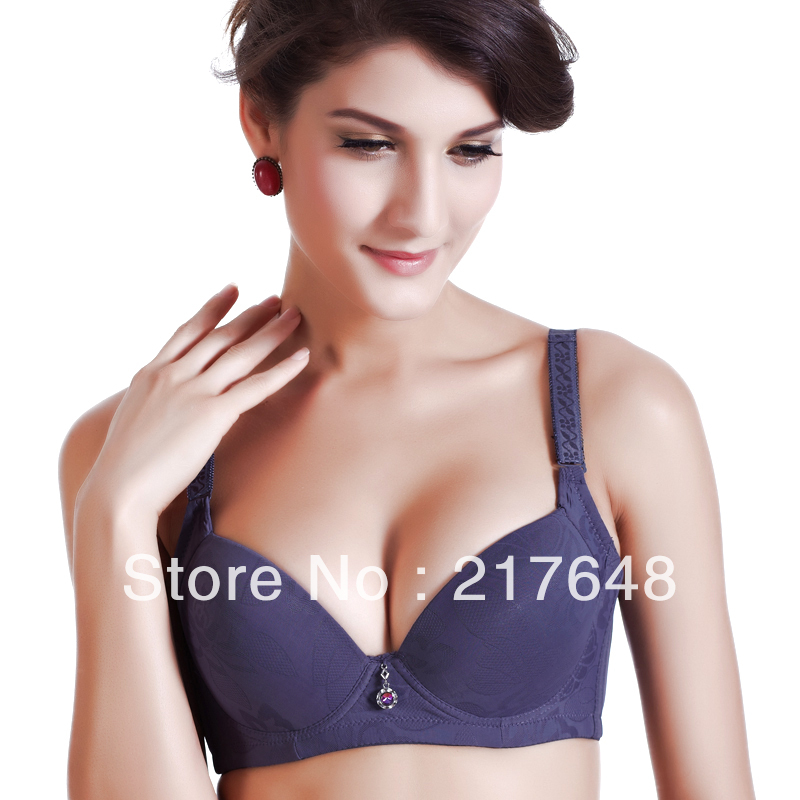 Free Shipping Brand Thin Cup Women's Breast Bra Special For Big Bosom Lady's Bra Underwear Side Push Up