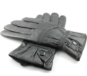 free shipping  brand Warm ladies fashion genuine leather gloveslined femalesheepskin with velvet cycling gloves
