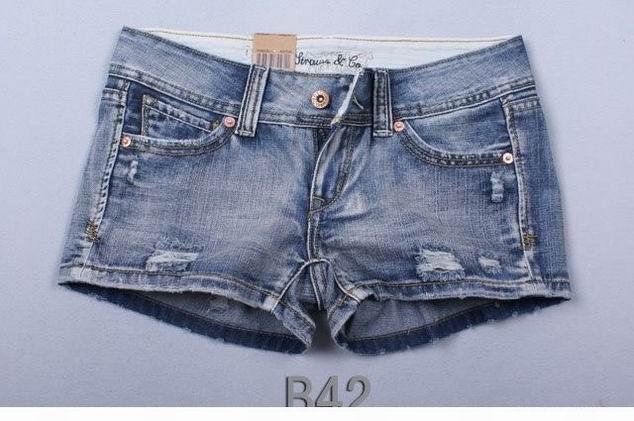 Free shipping brand women ladies denim jean shorts short trousers pants