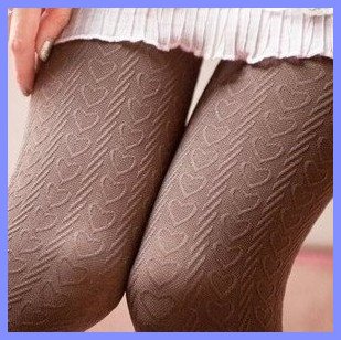Free Shipping Brand Women's Fahion Sexy Heart Pattern Tights Silk Stocking Pantyhose Hot sale #2079