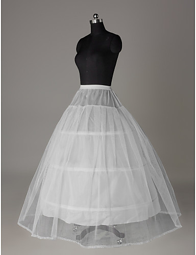 Free Shipping Bridal Petticoat Nylon A-Line Full Gown 1 Tier Floor-length Slip Style Wedding Accessories