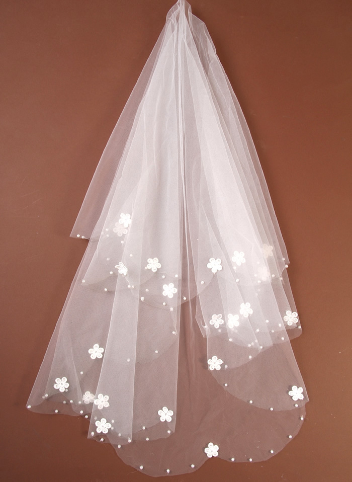 Free shipping Bridal veil 2012 622 long design wedding dress formal dress accessories
