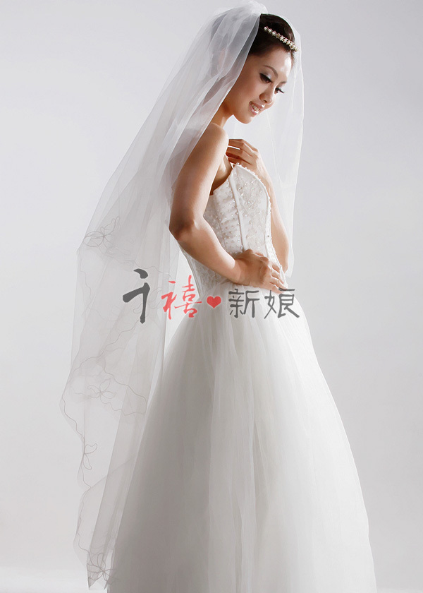 Free Shipping Bridal veil beige veil accessories pts61