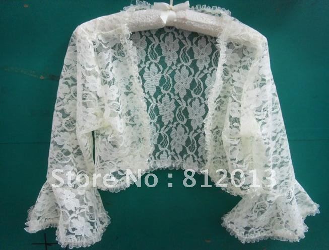 Free shipping  Bride lace jacket shawl long-sleeved waistcoat PJ825