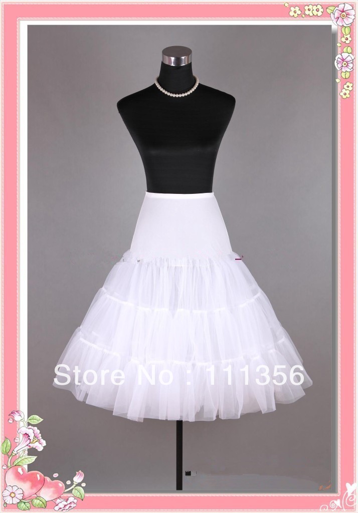 Free shipping bride wedding accessories  crinoline wedding supplies white short skirt slip crystal yarn