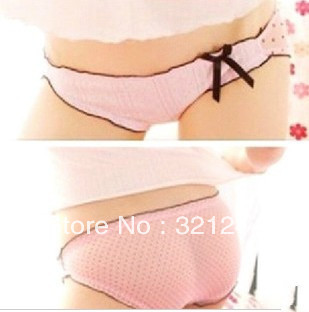 Free shipping / Briefs / Cotton / Low-Rise / lace / sexy / ladies panties / D-WNK007