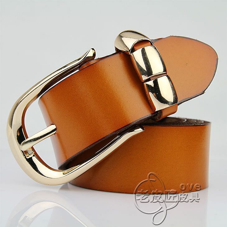 Free shipping British brand genuine leather cowhide pin buckle women's casual belt korea western style