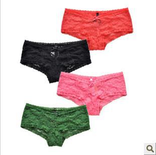 Free shipping  Bud silk transparent sexy underwear lady's pure color bottom waistband large size wholesale and retail