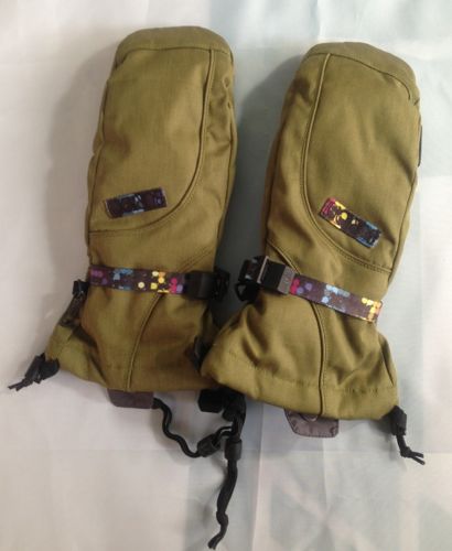 Free Shipping Burton 12 leather slip-resistant waterproof ski gloves female 2 double