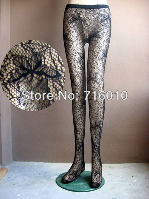 free shipping butterfly pattern fishnet pantyhose Non open-crotch pantynose Tights leggings women sexy pantihose jacquard 5366