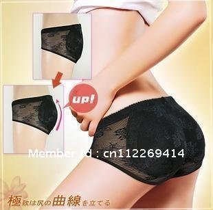 Free Shipping Buttock Pad Body Shaping Shorts Women Panties Low Waist Hold Up Bottom Shaper Underwear
