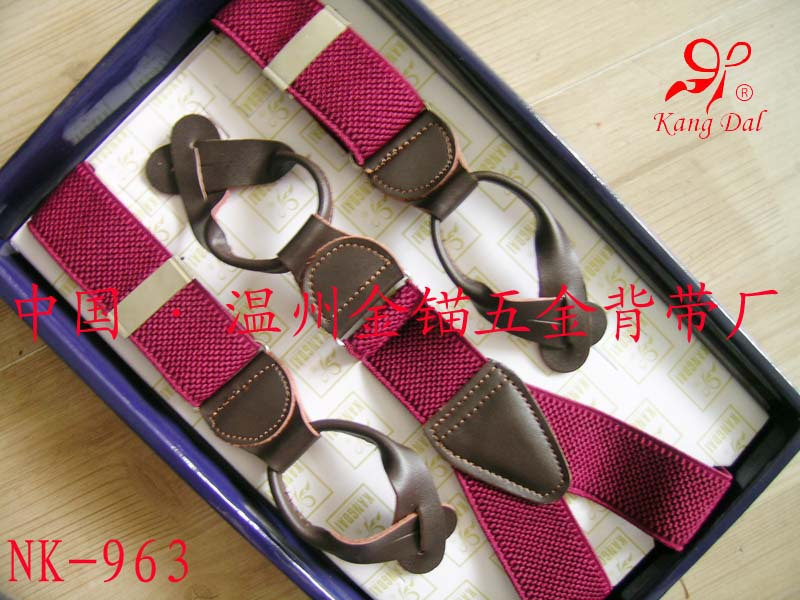 Free shipping Button type male suspenders nk - Wine red women's suspenders elastic webbing photography props