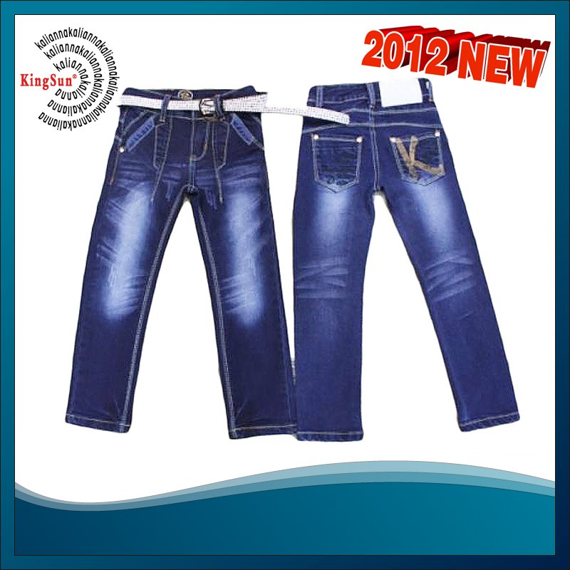 Free shipping by China air post 2012 wholesale price 5PCS/lot girls jeans trousers KY-38 mix colors&sizes