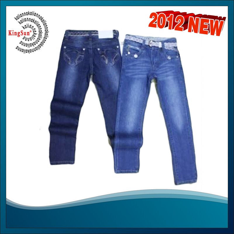 Free shipping by China air post Wholesale price Fashion jeans 5PCS/lot girls pants OS402 mix colors&sizes