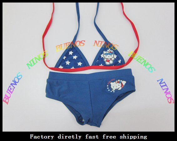 Free shipping by DHL 2012 New Fashion Baby Swimwear Baby Swimsuit Baby Girl lovely Beachwear+ Hat MOQ 20sets/lot