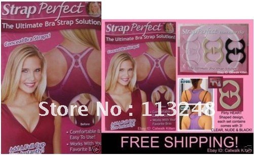 Free shipping by DHL wholesale NEW BRA STRAP PERFECT BRA CONTROL CLIPS NU AS SEEN ON TV