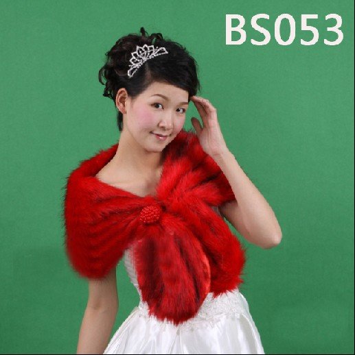 Free shipping by EMS,2011 HOT Lowest-price,Wholesale/Retail High Quality,Wedding Jacket/Stola/Wraps,Red Bridal Shawls  BS053