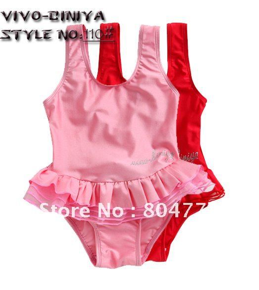free shipping by EMS! baby girl's swimwears free shipping by EMS kids' one-pieces swimsuits children bikini+skirt