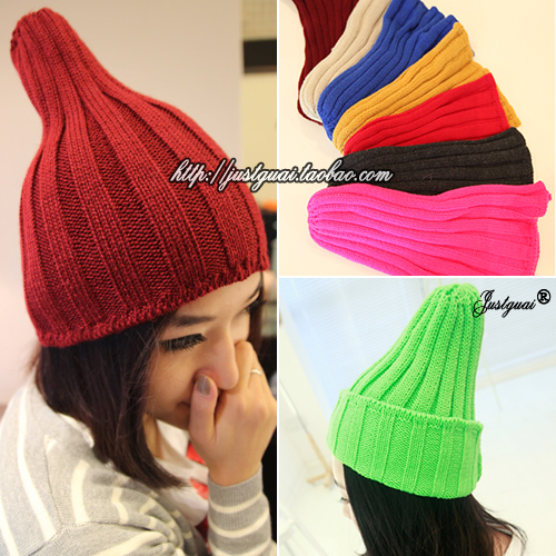Free shipping C 2012 autumn new arrival neon candy color knitting yarn hat