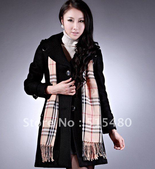 Free shipping Cabbage price of 49.9 oman three-dimensional turn-down collar overcoat elegant slim trench female a044