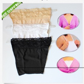 Free shipping!Camisole Secret Clip-On Mock Camisoles Black Beige, White 3 pack