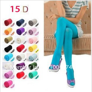 Free shipping  candy color velvet stockings pantynose / show thin socks Leggings Elastic Pencil Pant
