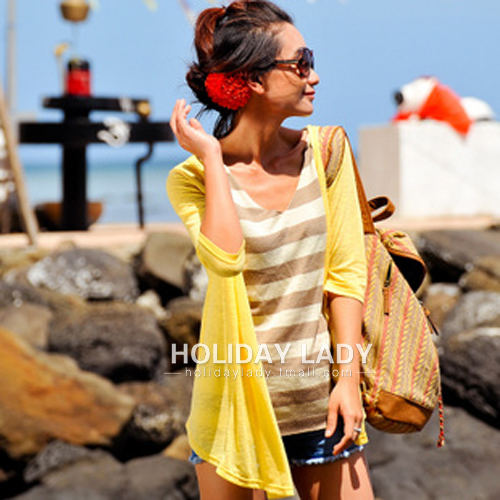 Free shipping, Cardigan irregular thin sun shirt coat of air conditioning shirt female sweater