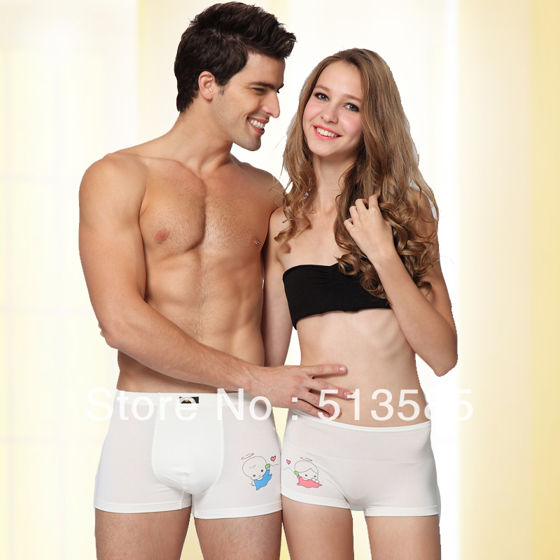 free shipping Cartoon white modal panties underwear popular lovers birthday gift