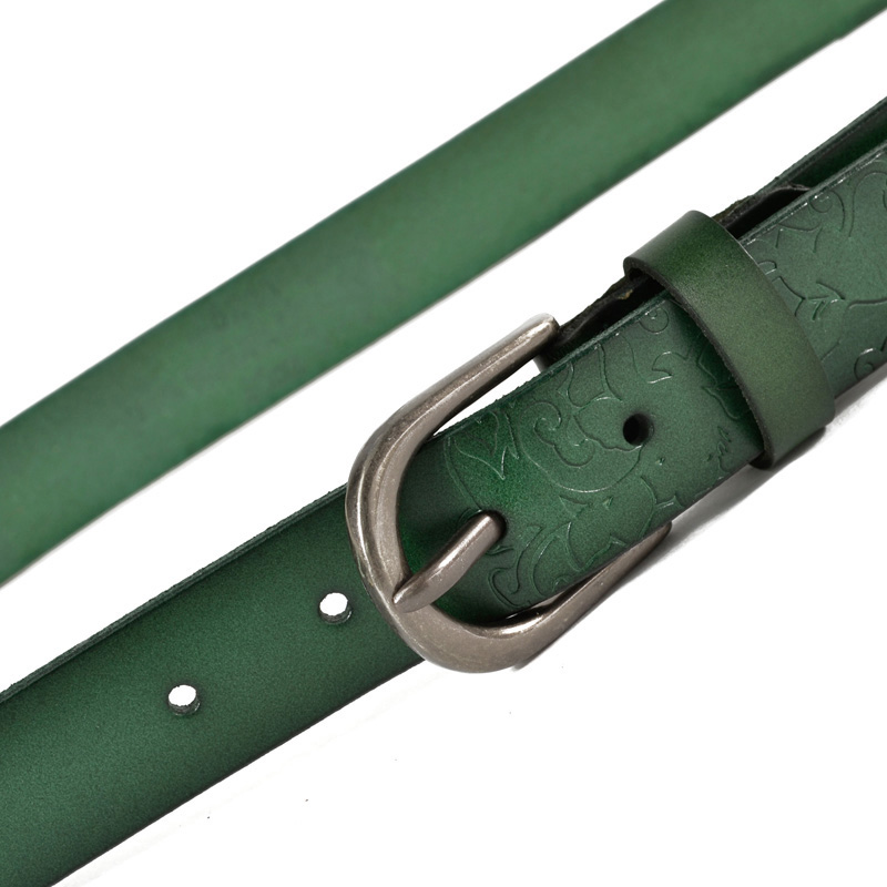 Free shipping Casual all-match belt female genuine leather strap Women women's cowhide embossed belt female strap belt A535