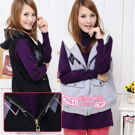 Free Shipping Casual maternity thermal vest add cashmere vest outerwear maternity clothing winter