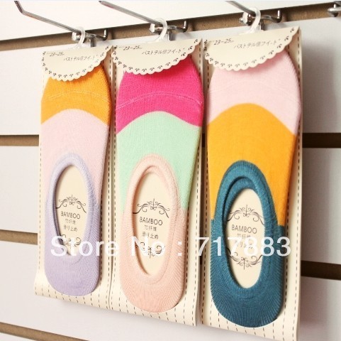 FREE SHIPPING casual summer all-match women's socks bamboo fibre shallow mouth sock slippers,HIGH QUALITY