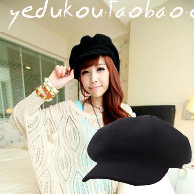 free shipping Casual women's woolen painter cap personalized beret autumn and winter trend all-match woolen cap
