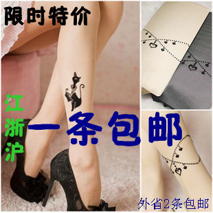 free shipping Cat stockings personalized fashion ultra-thin pantyhose legging stockings female