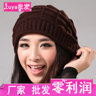 FREE shipping cheap Autumn and winter women's pullover knitted hat