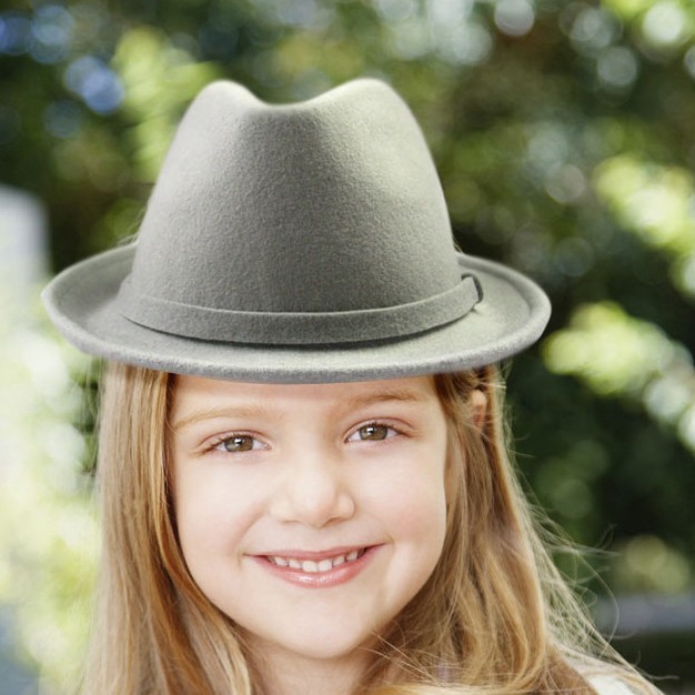 Free shipping cheap Autumn and winter woolen fedoras child jazz hat autumn and winter hat fashion jazz hat