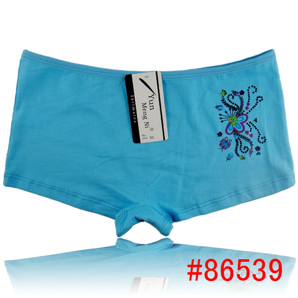 Free Shipping Cheap cotton boxer short hotboyleg stretched cotton hipster stock underwear    24000pcs/lot